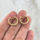Candongas Tornillo 4.55gr / 1.5cm / Lisas Oro Amarillo *