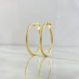 Candongas Lore 2.05gr / 3.2cm / Entorchadas Oro Amarillo 18K