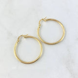 Candongas Lore 2.05gr / 3.2cm / Entorchadas Oro Amarillo 18K