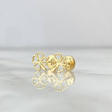 Topos Trebol 0.75gr / 8mm Oro Amarillo