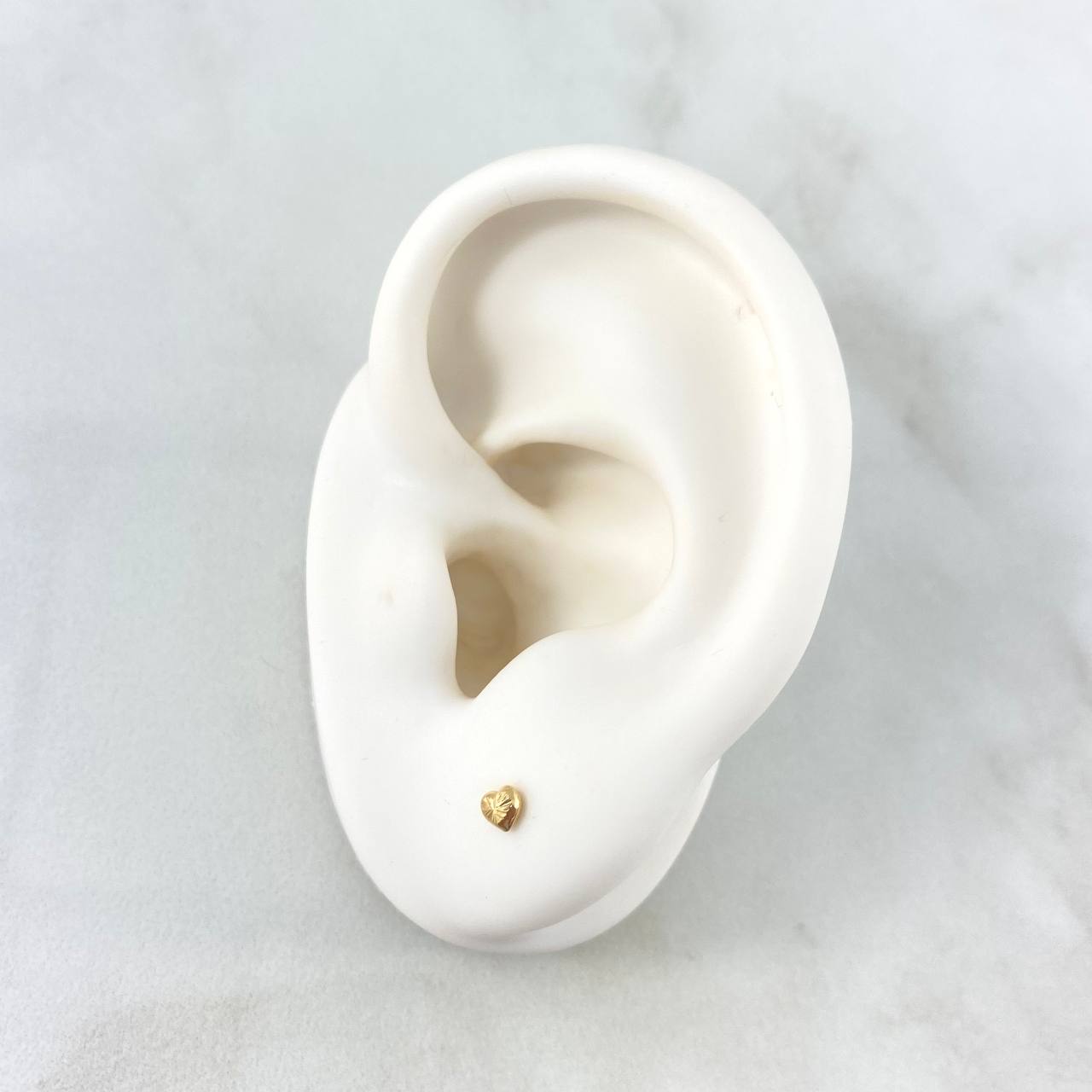 Topos Corazón 0.45gr / 4mm Oro Amarillo 18K