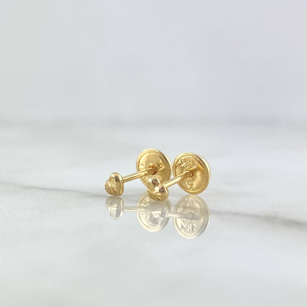 Topos Corazón 0.45gr / 4mm Oro Amarillo 18K