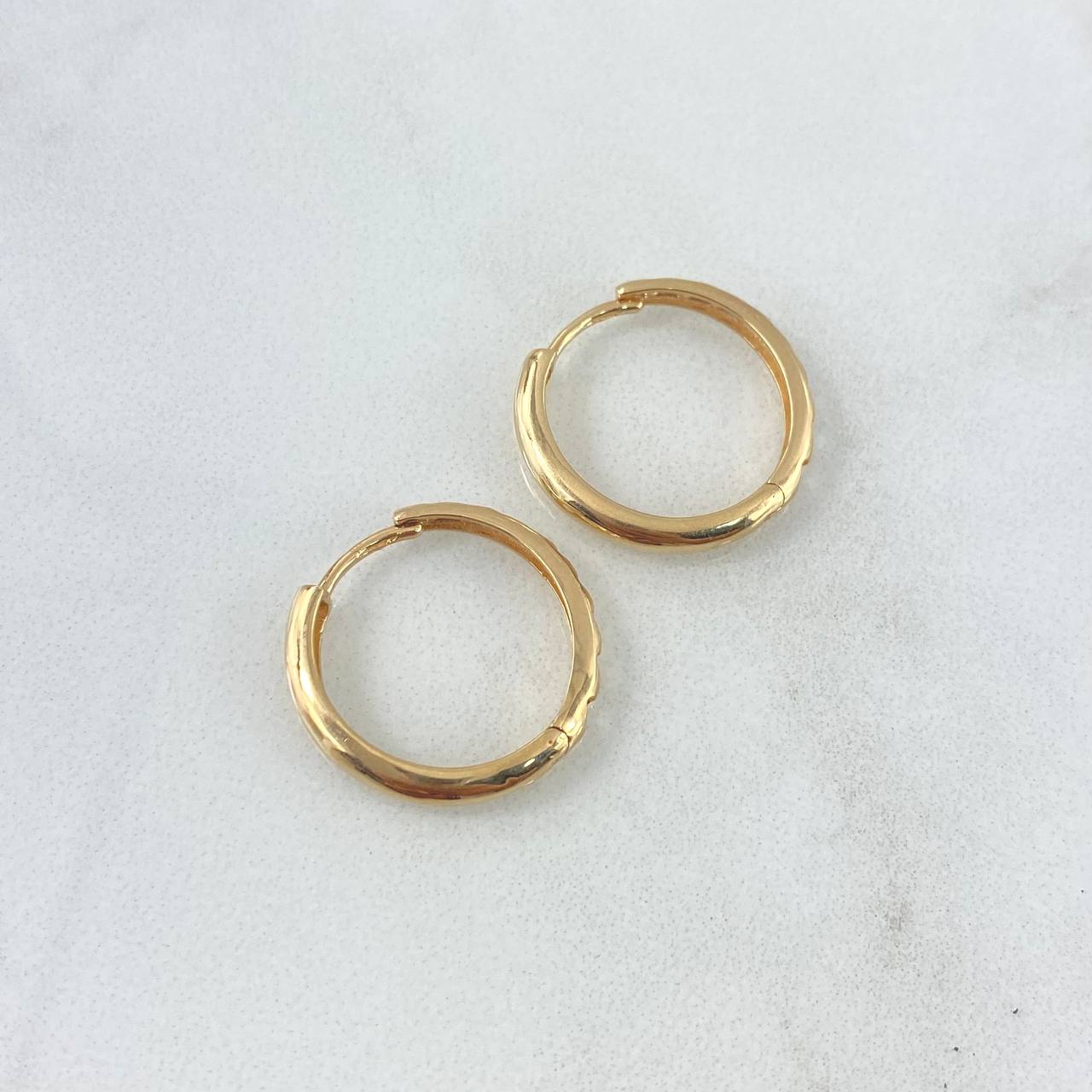 Candongas Canula 2.45gr / Filigrana Oro Amarillo