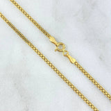 Cadena China 4.2gr / 45cm / 1.8mm Oro Amarillo +0