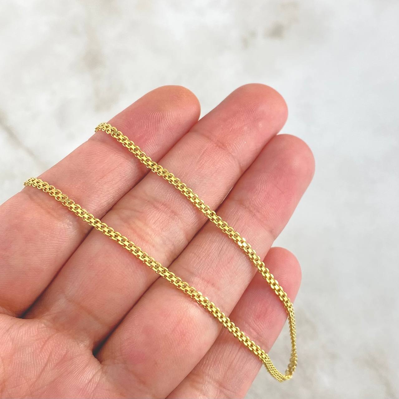 Cadena China 4.2gr / 60cm / 3mm Oro Amarillo +0 18K