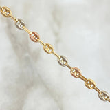 Pulso GC 2.4gr / 19.5cm / 3mm Diamantado Tres Oros ©