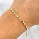 Pulso GC 2.5gr / 19cm / 3mm Diamantado Oro Amarillo ©