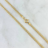 Cadena Cubana 3.5gr / 60cm / 2.5mm Oro Amarillo +0 ©
