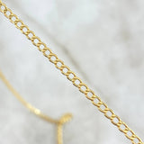 Cadena Cubana 3.5gr / 60cm / 2.5mm Oro Amarillo +0 ©