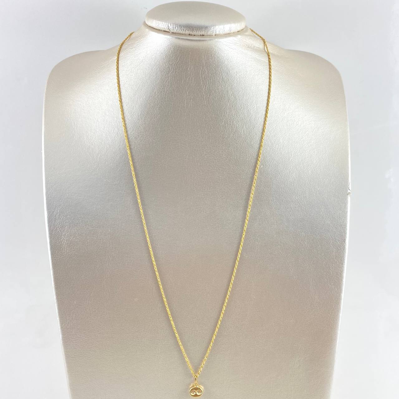 Cadena Lazo 1.15gr / 60cm + Dije GC 0.4gr / 1.4cm Oro Amarillo (Oferta)