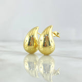 Topos Gota 4.1gr / 2cm / Lisa Broche Mariposa Oro Amarillo +4 18K *