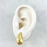 Topos Gota 4.05gr / 2cm / Lisa Broche Mariposa Oro Amarillo +4 18K