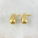 Topos Gota 3.95gr / 2cm / Lisa Broche Mariposa Oro Amarillo +4 18K