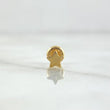 Piercing Estrella Lisa 0.3gr / 4mm Rosca de Seguridad Oro Amarillo (Joya) ©