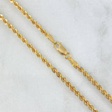 Cadena Lazo 2.75gr / 45cm / 2.2mm Oro Amarillo +3