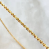 Cadena Lazo 2.75gr / 45cm / 2.2mm Oro Amarillo +3