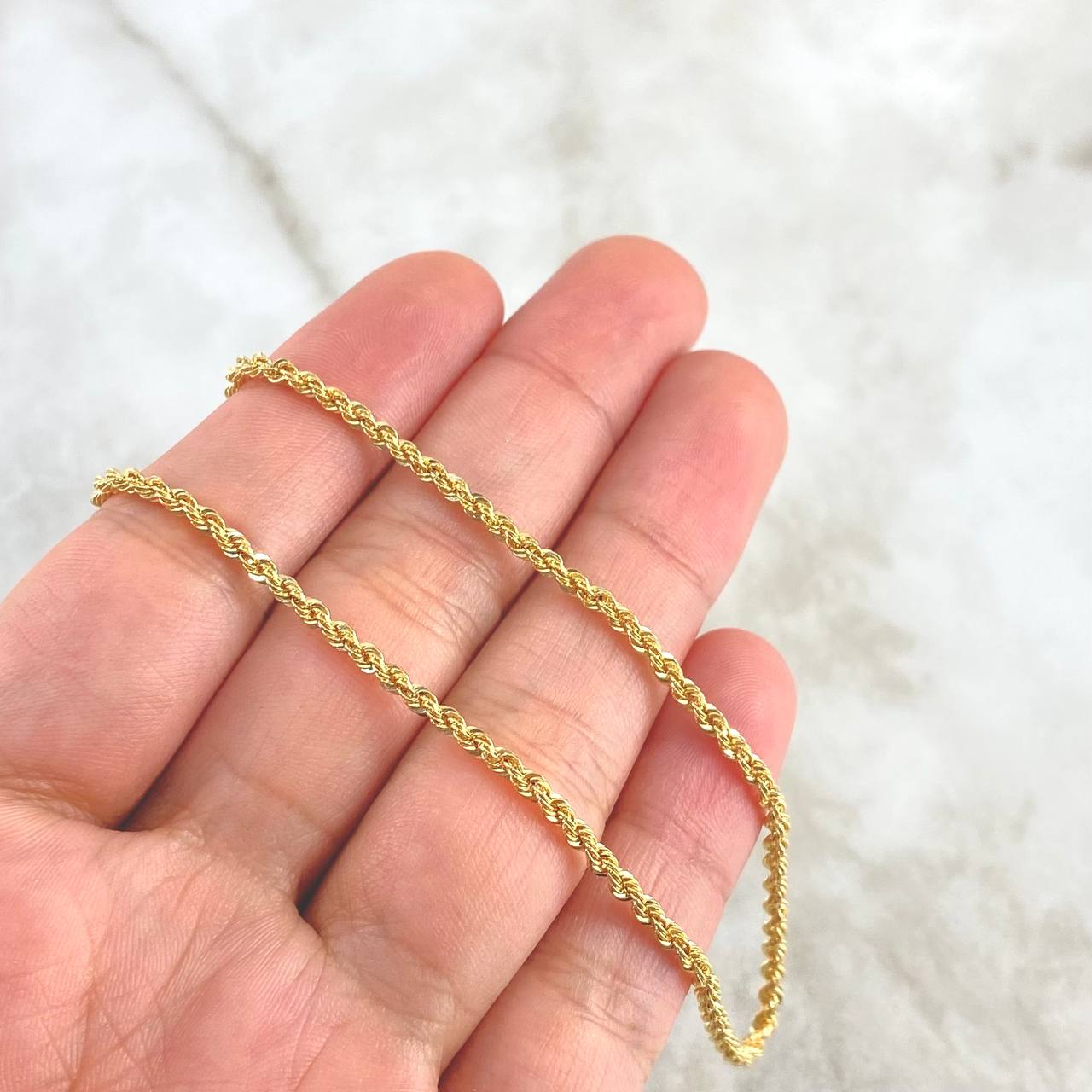 Cadena Lazo 2.75gr / 45cm / 2.2mm Oro Amarillo +3