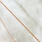 Cadena Lazo 0.85gr / 45cm / 1.2mm Oro Rosa +3