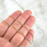Cadena Lazo 0.85gr / 45cm / 1.2mm Oro Rosa +3