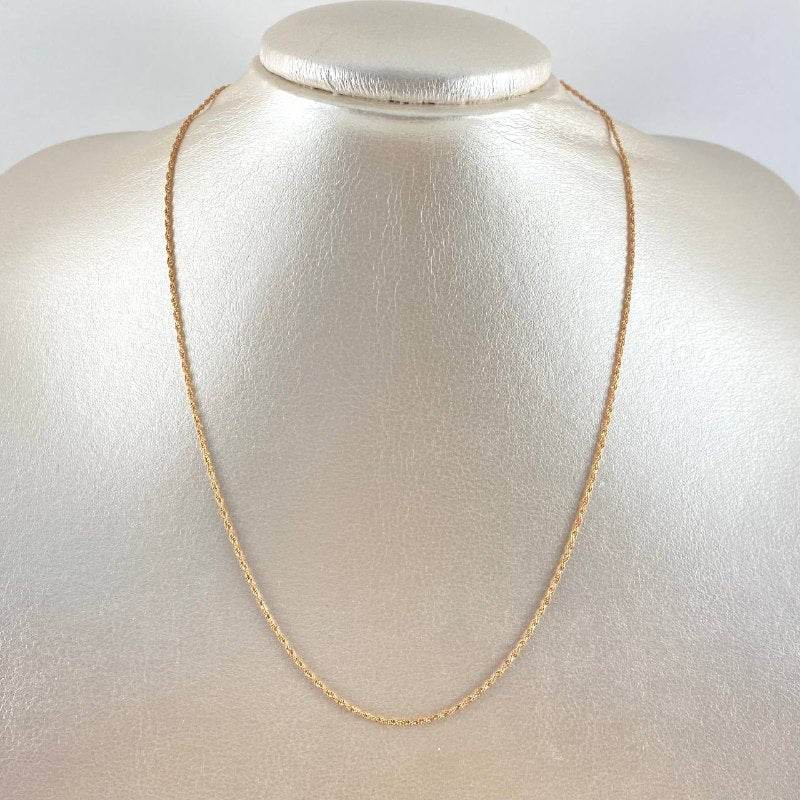Cadena Lazo 0.85gr / 45cm / 1.2mm Oro Rosa +3