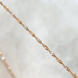 Cadena Singapur 1.75gr / 45cm / 1.2mm Tres Oros +3 *