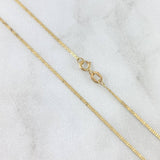 Cadena Escalera 1.15gr / 45cm / 1mm Oro Amarillo +3 *