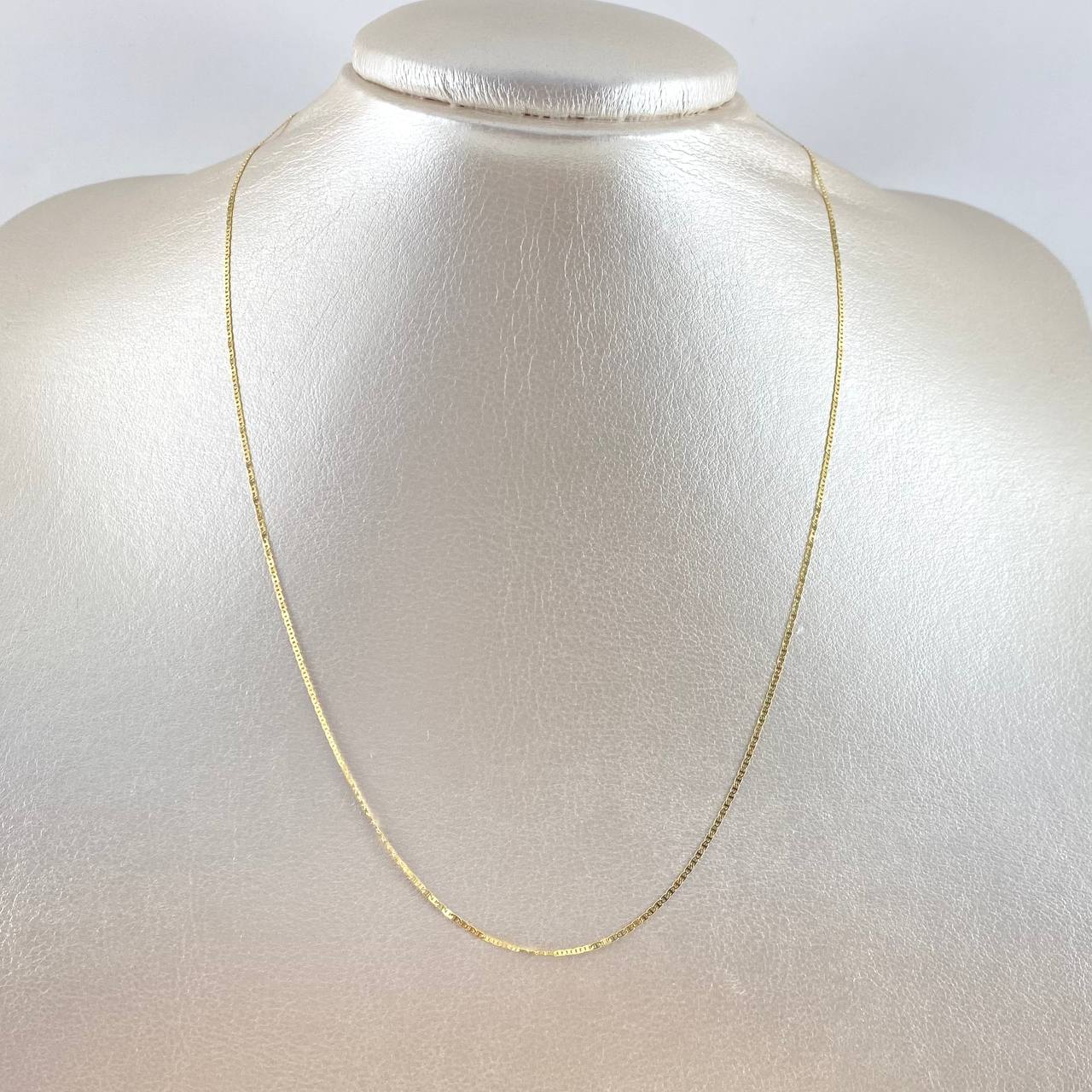 Cadena Plana 1.8gr / 45cm / 1.3mm Oro Amarillo +3 18K