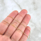 Cadena Veneciana 1.15gr / 45cm / 0.6mm Oro Amarillo +3 18K