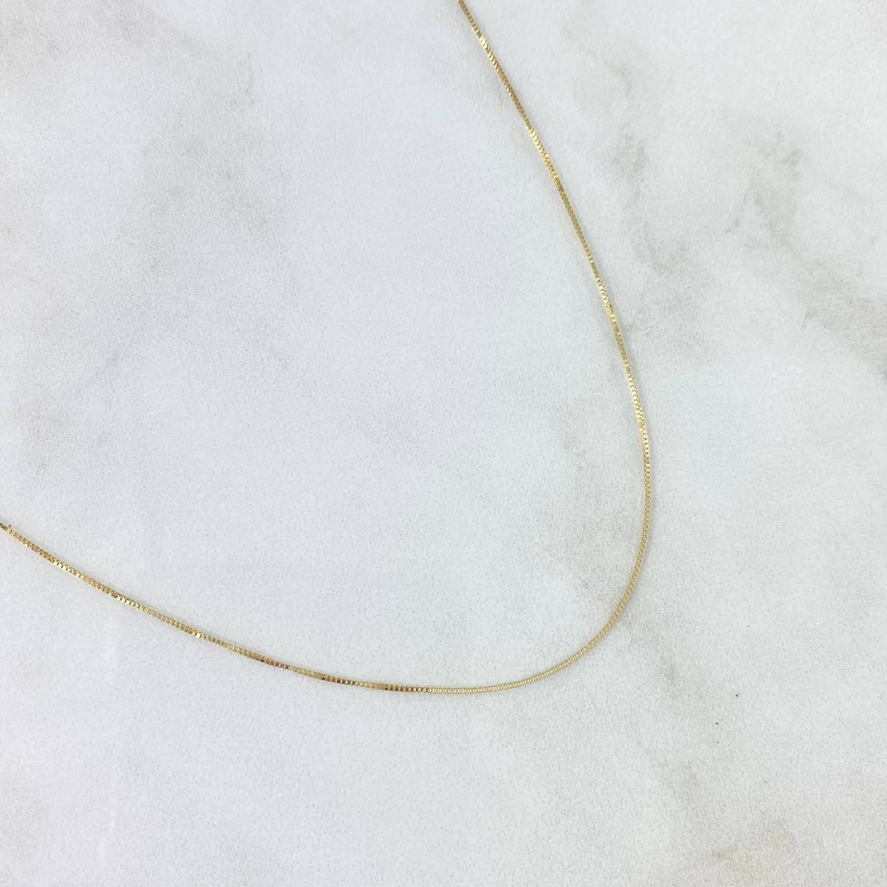 Cadena Veneciana 1.15gr / 45cm / 0.6mm Oro Amarillo +3 18K