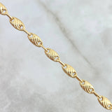 Pulso Olas Paralelas 3.15gr / 18cm / 4mm Oro Amarillo ©