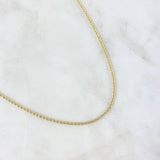 Cadena Lazo 1.85gr / 50cm / 1.6mm Oro Amarillo +3