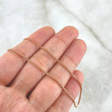 Cadena Franco 3.15gr / 50cm / 1mm Oro Rosa +4