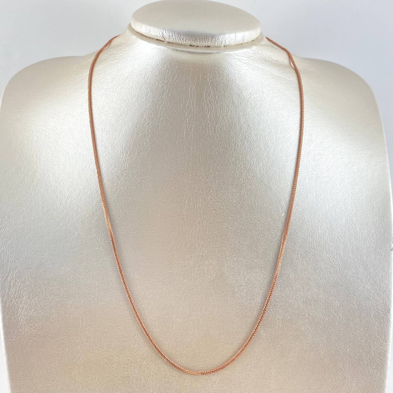 Cadena Franco 3.15gr / 50cm / 1mm Oro Rosa +4