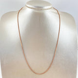 Cadena Franco 3.15gr / 50cm / 1mm Oro Rosa +4
