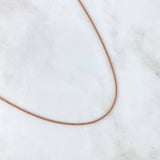 Cadena Franco 3.15gr / 50cm / 1mm Oro Rosa +4