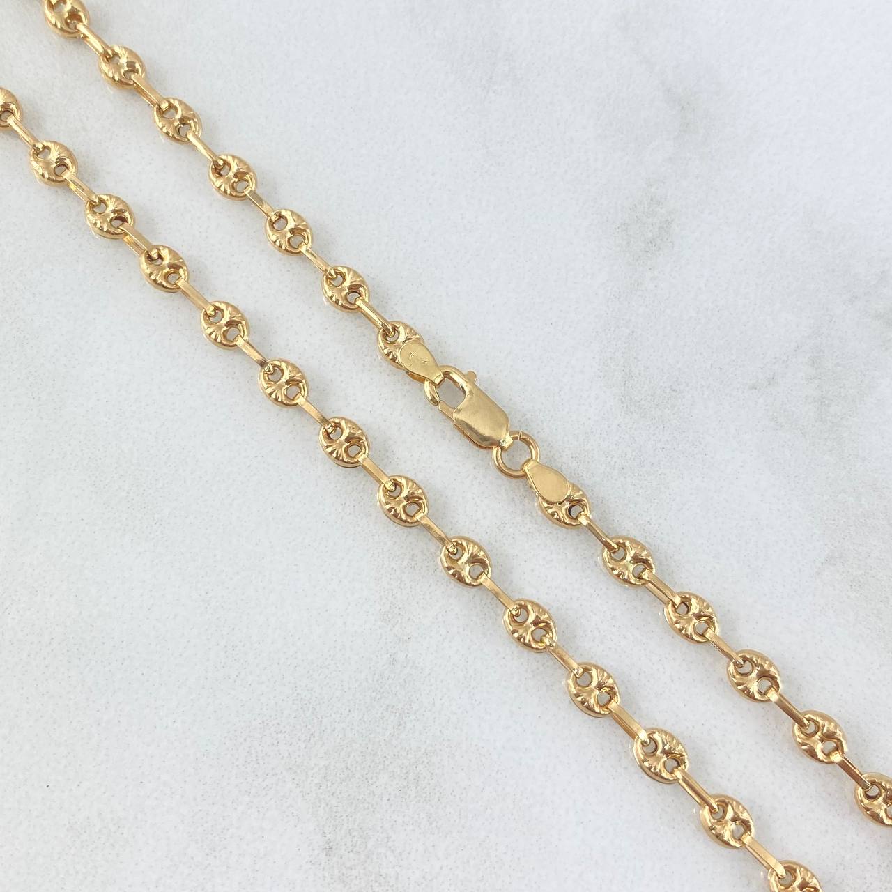 Cadena GC 9.35gr / 60cm / 4.1mm Diamantada Oro Amarillo 18K ©