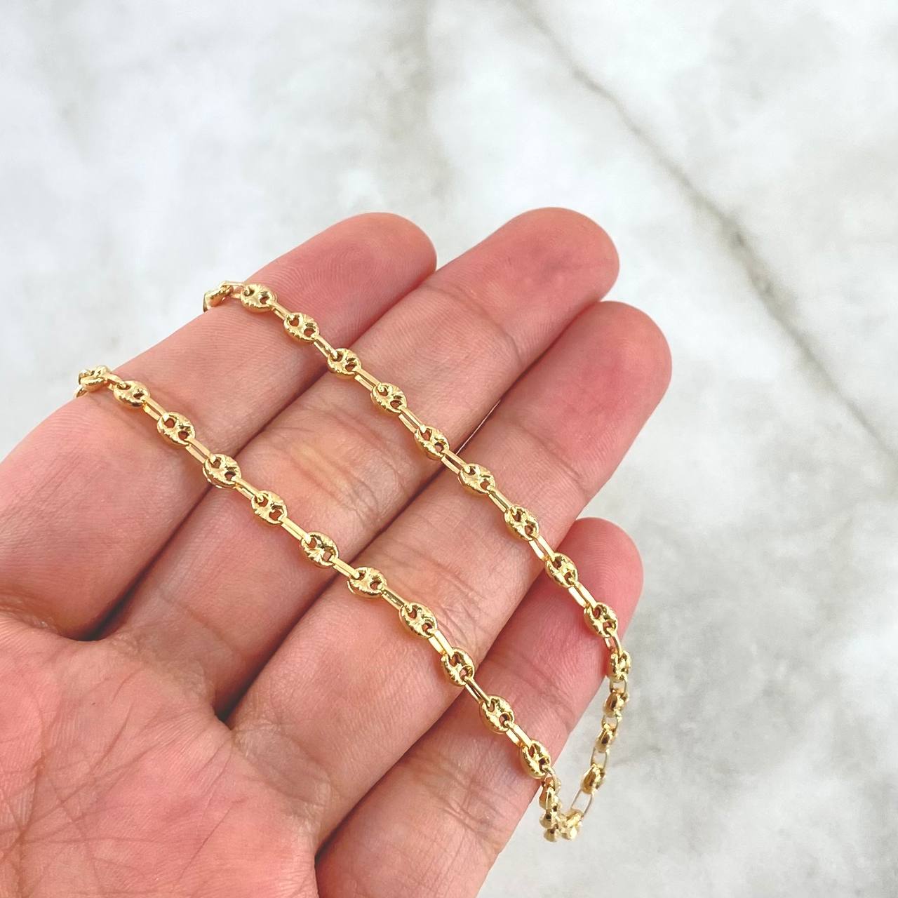 Cadena GC 9.35gr / 60cm / 4.1mm Diamantada Oro Amarillo 18K ©