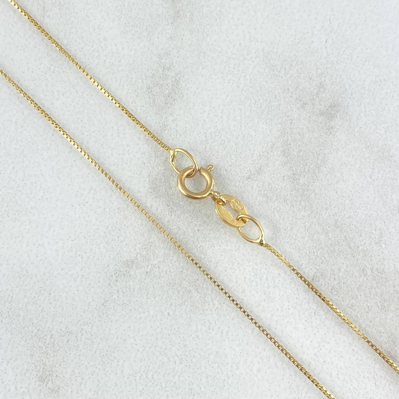 Cadena Veneciana 0.9gr / 50cm / 1mm Oro Amarillo +3 18K