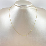 Cadena Veneciana 0.9g / 40cm / 0.4mm Oro Amarillo 18K
