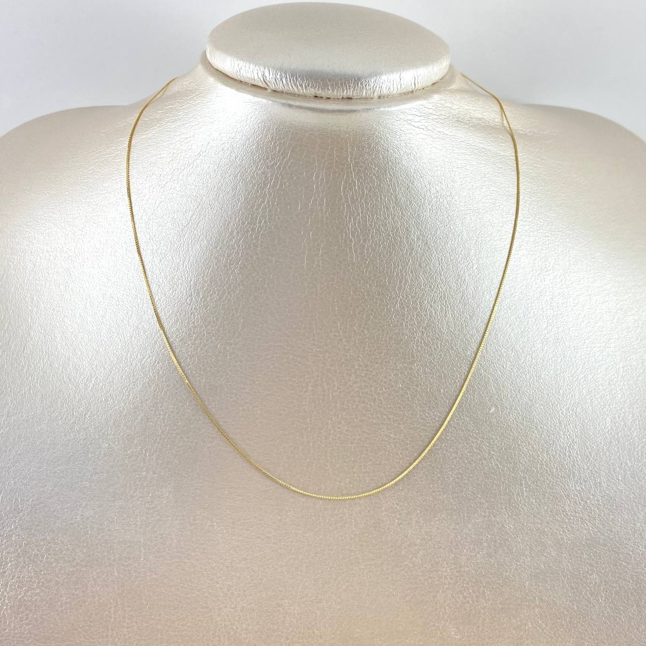 Cadena Veneciana 0.8gr / 40cm / 0.5mm Oro Amarillo +3 18K