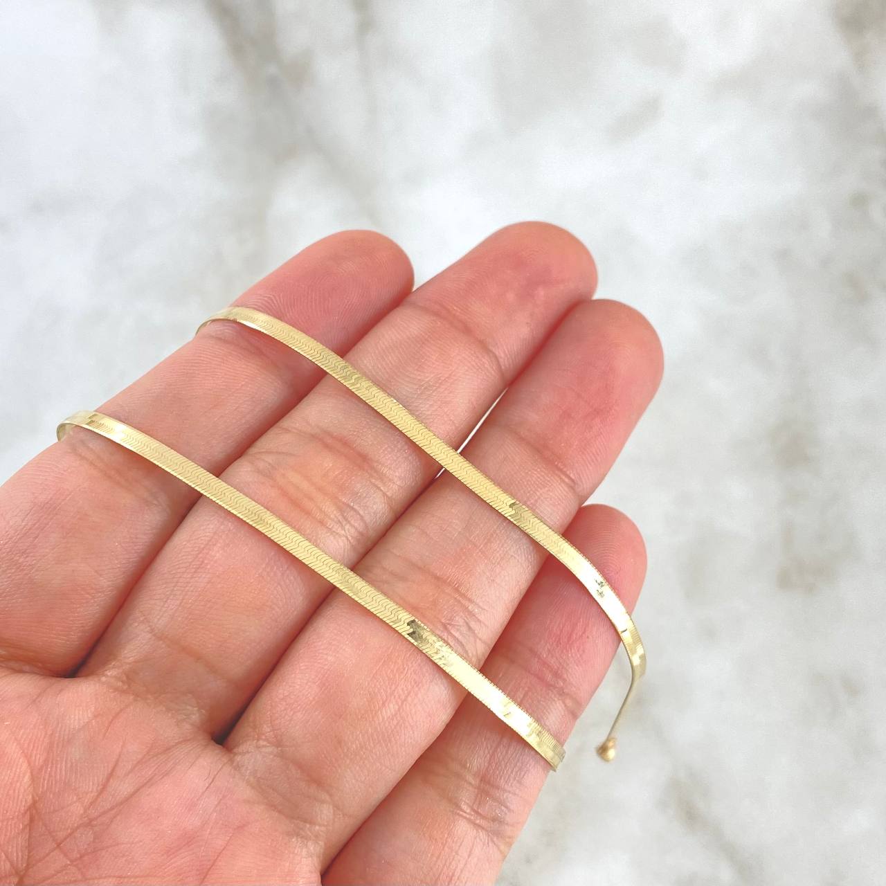 Cadena Espejo 3.8gr / 40cm / 2mm Oro Amarillo +3 18K