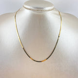 Cadena Espejo 3.8gr / 40cm / 2mm Oro Amarillo +3 18K