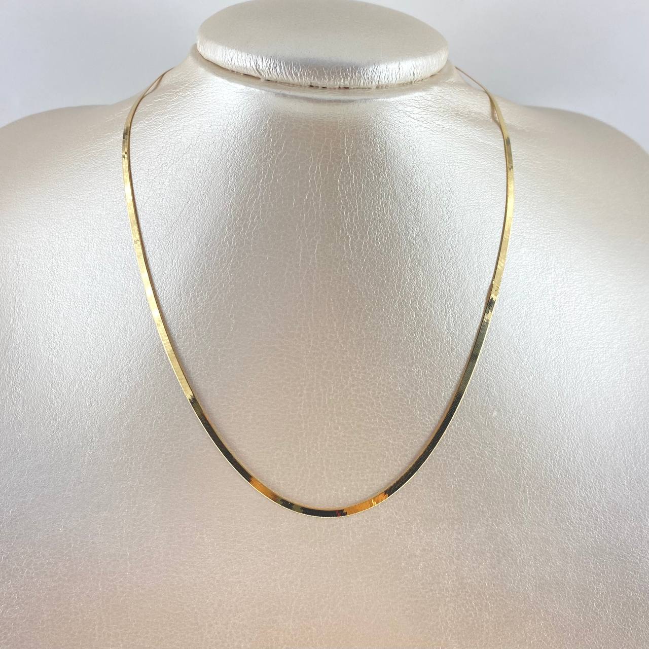 Cadena Espejo 3.8gr / 40cm / 2.3mm Oro Amarillo +3 18K