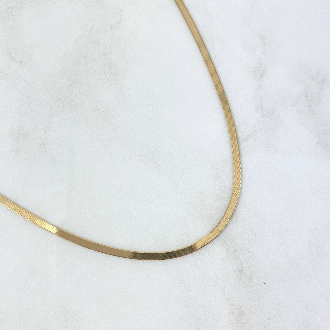 Cadena Espejo 3.8gr / 40cm / 2.3mm Oro Amarillo +3 18K