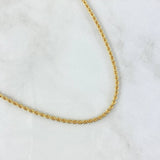 Cadena Lazo 4gr / 45cm / 2.4mm Oro Amarillo +3
