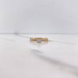 Anillo Solitario Churumbela 2gr / T6 1/2 / Circones Blancos Oro Amarillo &