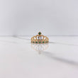 Anillo Corona 15s 3.2gr / T7 / Circones Verdes Blancos Dos Oros Amarillo Blanco &