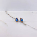Topos Halo Gota 2.65gr / Circones Azul Blancos Oro Amarillo &