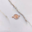 Herraje San Miguel Arcangel 1.4gr / 1.8cm / Circones Blancos Dos Oros Blanco Rosa &