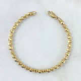 Pulso Militar Media Luna 5.45gr / 19.5cm / 4mm Oro Amarillo Nac.Esp. 18K *